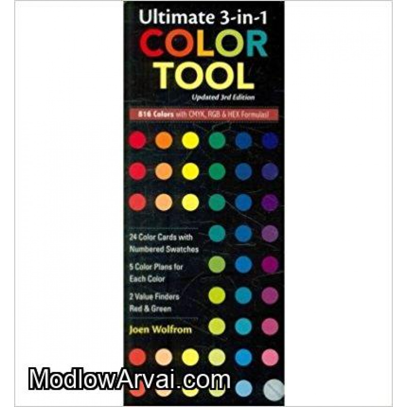 Ultimate 3-In-1 Color Tool 24 Color Cards with Numbered Swatches