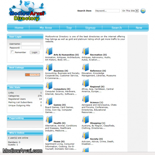 Directory Scripts with banner advertising
