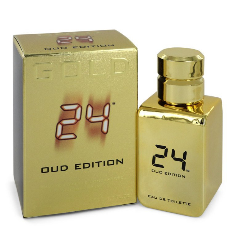 24 Gold Oud Edition by ScentStory Eau De Toilette Concentree Spray (Unisex) 1.7 oz