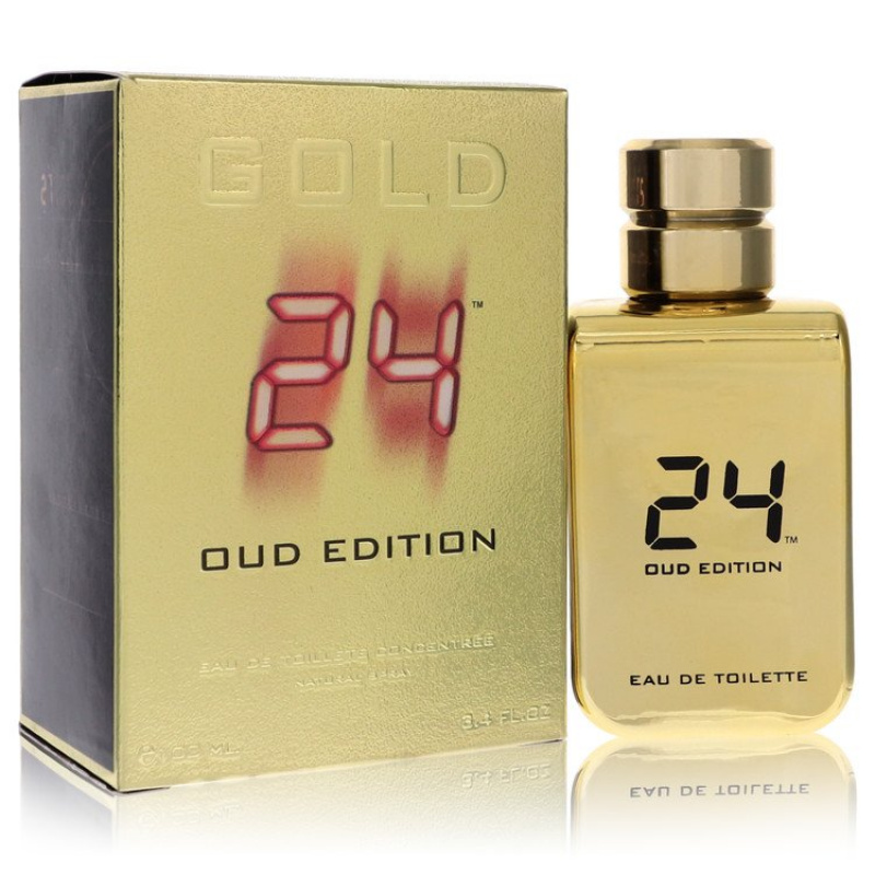 24 Gold Oud Edition by ScentStory Eau De Toilette Concentree Spray (Unisex) 3.4 oz