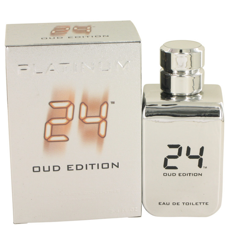 24 Platinum Oud Edition by ScentStory Eau De Toilette Concentree Spray (Unisex) 3.4 oz