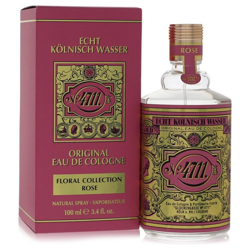 4711 Rose by 4711 Eau De Cologne Spray (Unisex) 3.4 oz