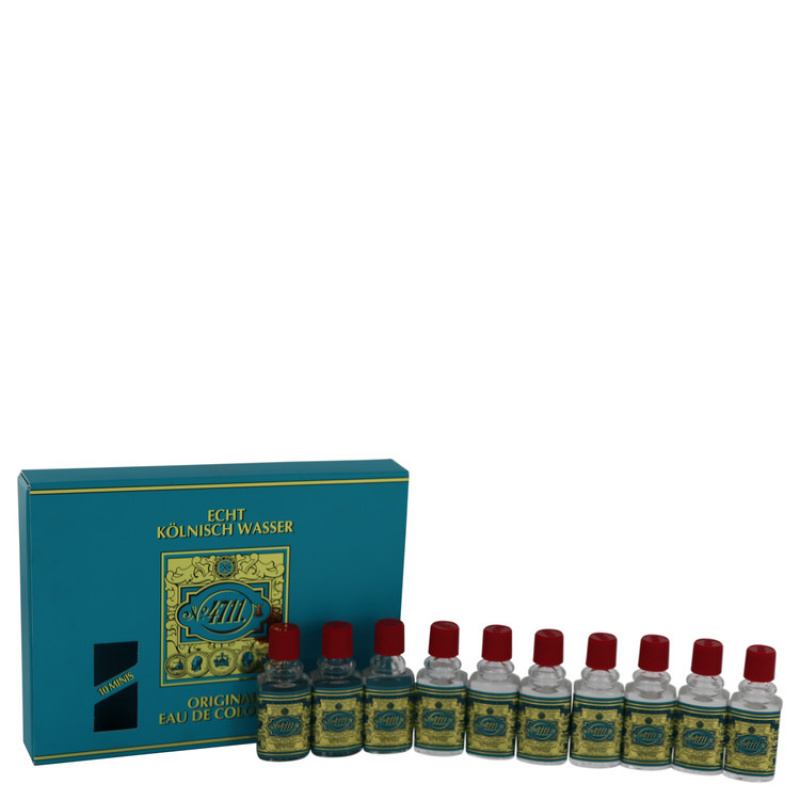 4711 by 4711 Gift Set -- Includes Ten (10) Travel size Eau De Cologne .10 oz  in a gift box