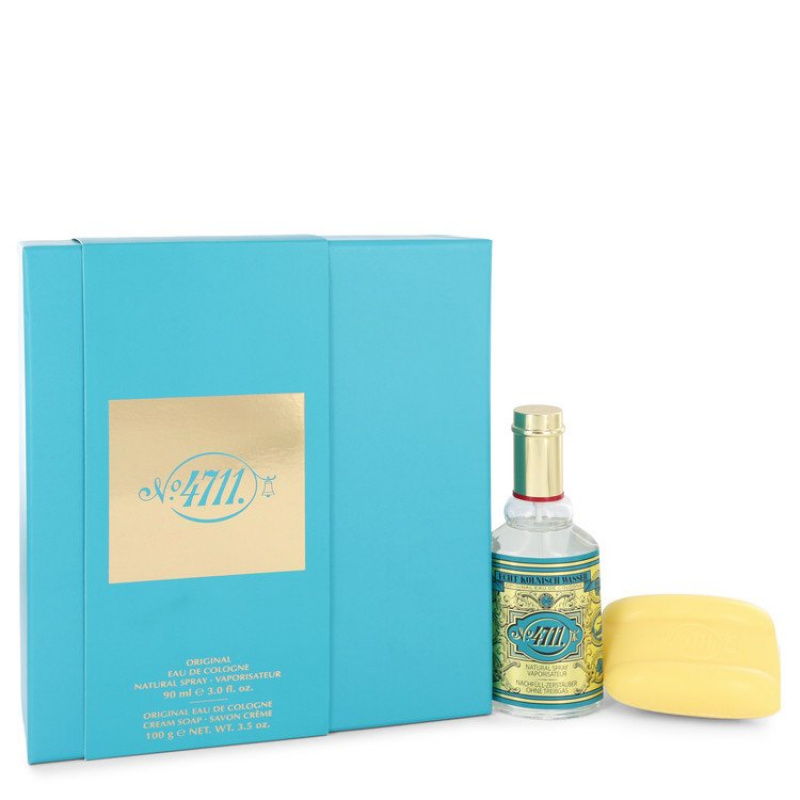4711 by 4711 Gift Set -- 3 oz Eau De Cologne Spray + 3.5 oz Soap