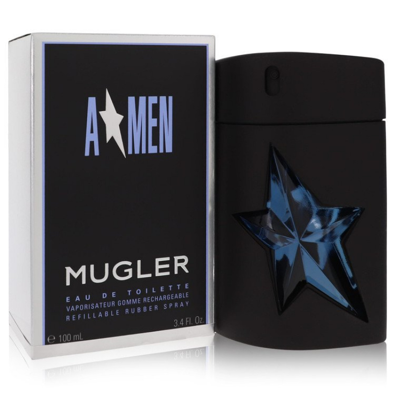 ANGEL by Thierry Mugler Eau De Toilette Spray Refillable (Rubber) 3.4 oz