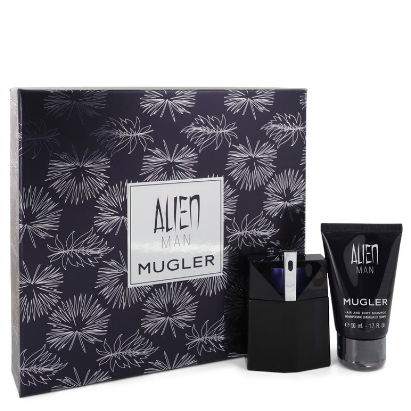 Alien Man Gift Set -- 1.7 oz Eau De Toilette Spray Refillable 1.7 oz Hair & Body Shampoo