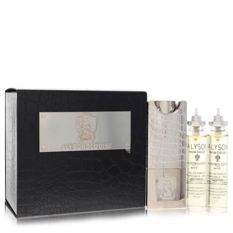 Rhum D'hiver  Eau De Parfum Refillable Spray Includes 3 x 20ml Refills and Atomizer 2 oz