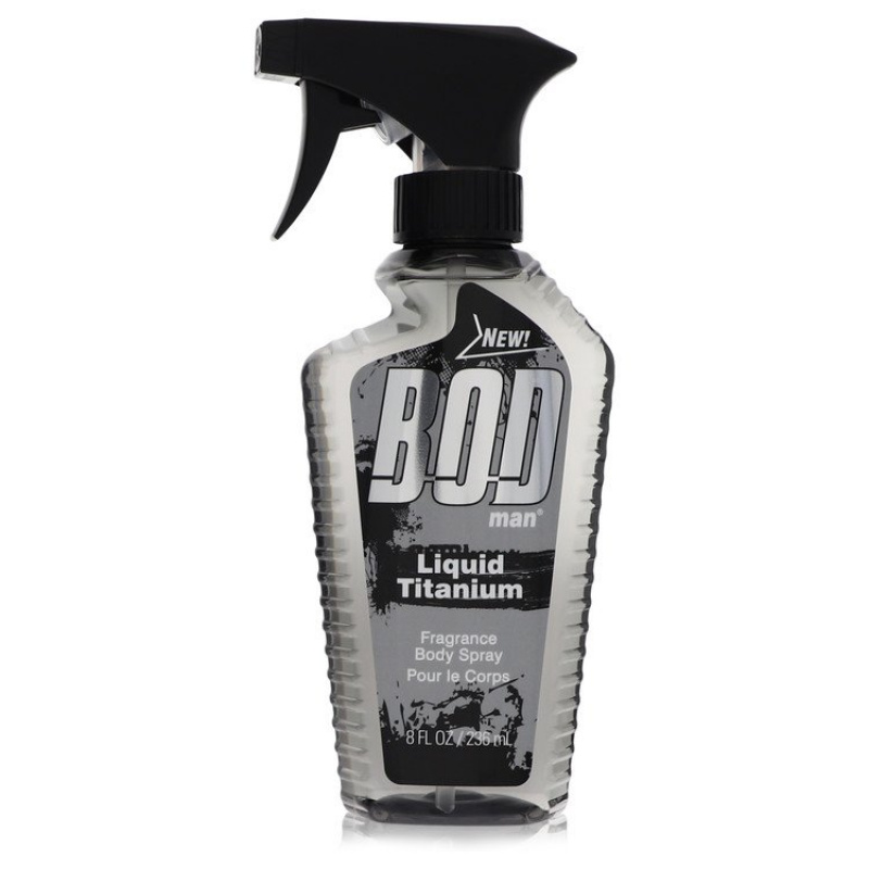Bod Man Liquid Titanium by Parfums De Coeur Fragrance Body Spray 8 oz