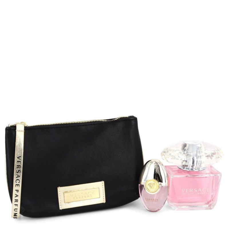 Gift Set -- 3 oz Eau De Toilette Spray + 0.3 oz Mini EDT Spray + Black and Gold Pouch