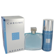 Chrome by Azzaro Gift Set -- 3.4 oz Eau De Toilette Spray + 5 oz Deodorant Spray