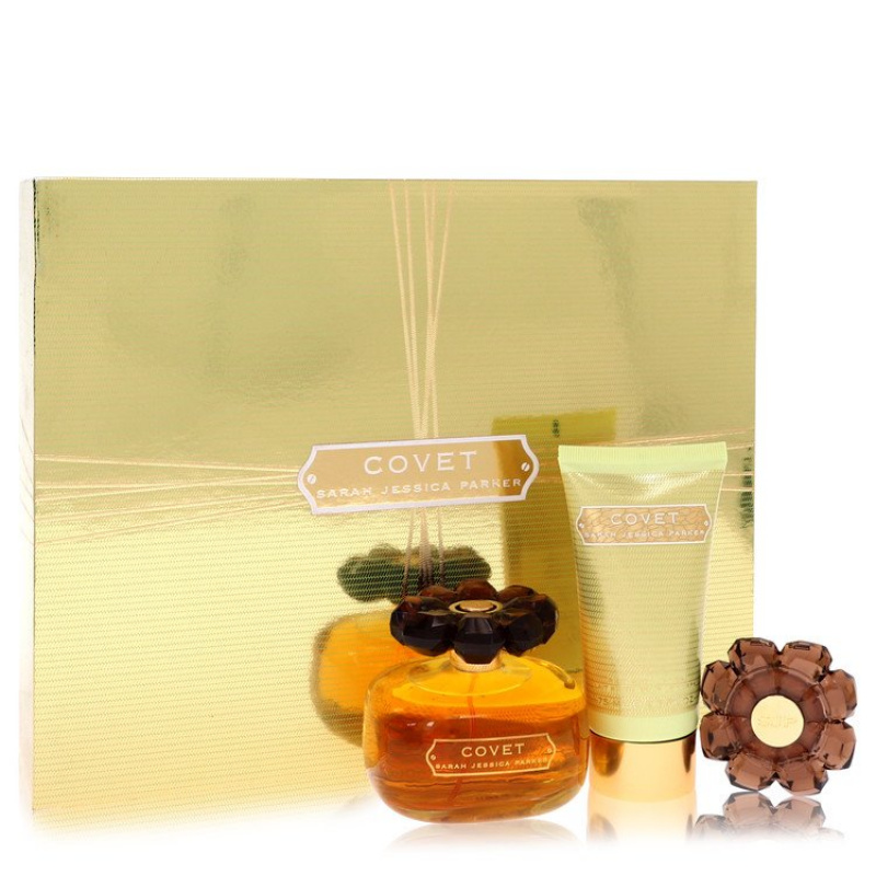 Gift Set -- 3.4 oz Eau De Parfum Spray + 2.5 oz Body Loiton + Perfume Compact