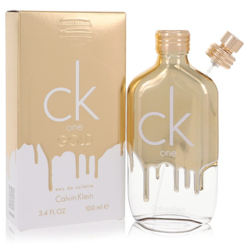 CK One Gold by Calvin Klein Eau De Toilette Spray (Unisex) 3.4 oz