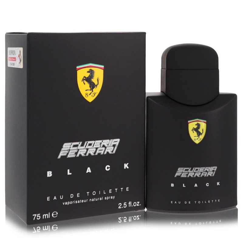 Ferrari Scuderia Black by Ferrari Eau De Toilette Spray 2.5 oz
