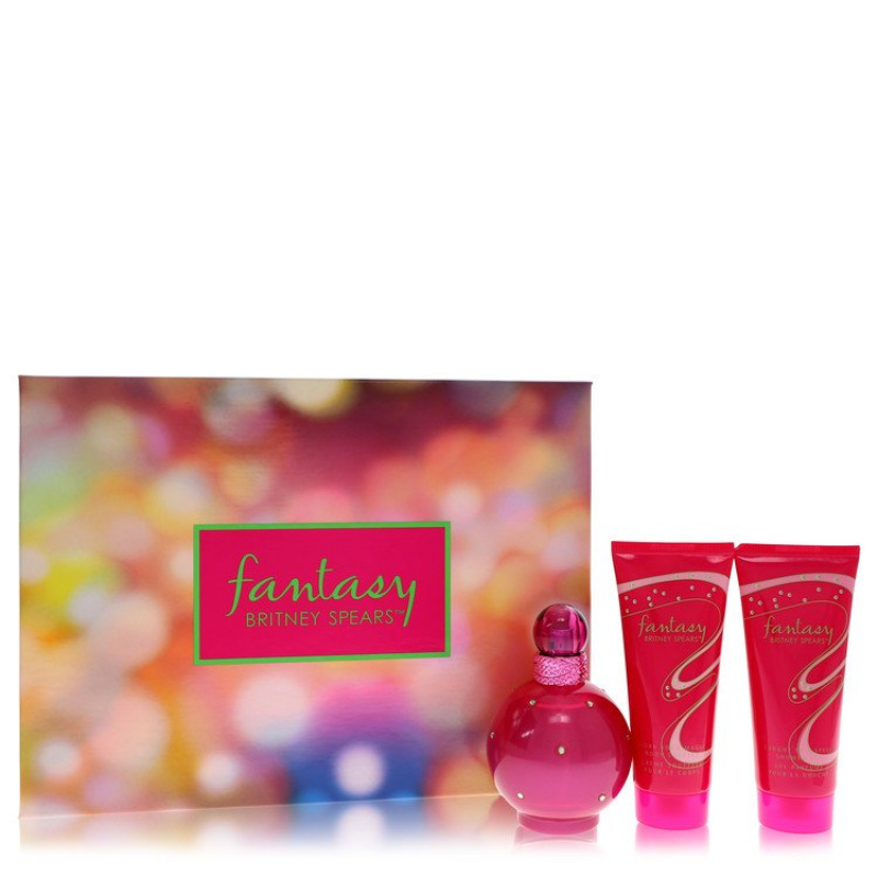 Gift Set -- 3.3 oz Eau De Parfum Spray + 3.3 oz Body Souffle + 3.3 oz Shower Gel