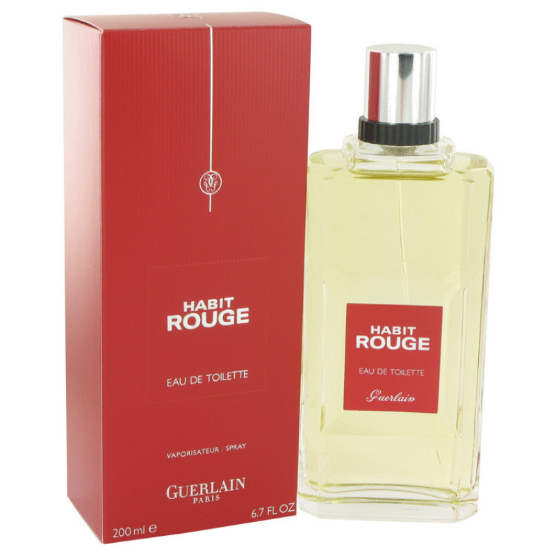 HABIT ROUGE by Guerlain Eau De Toilette Spray 6.8 oz