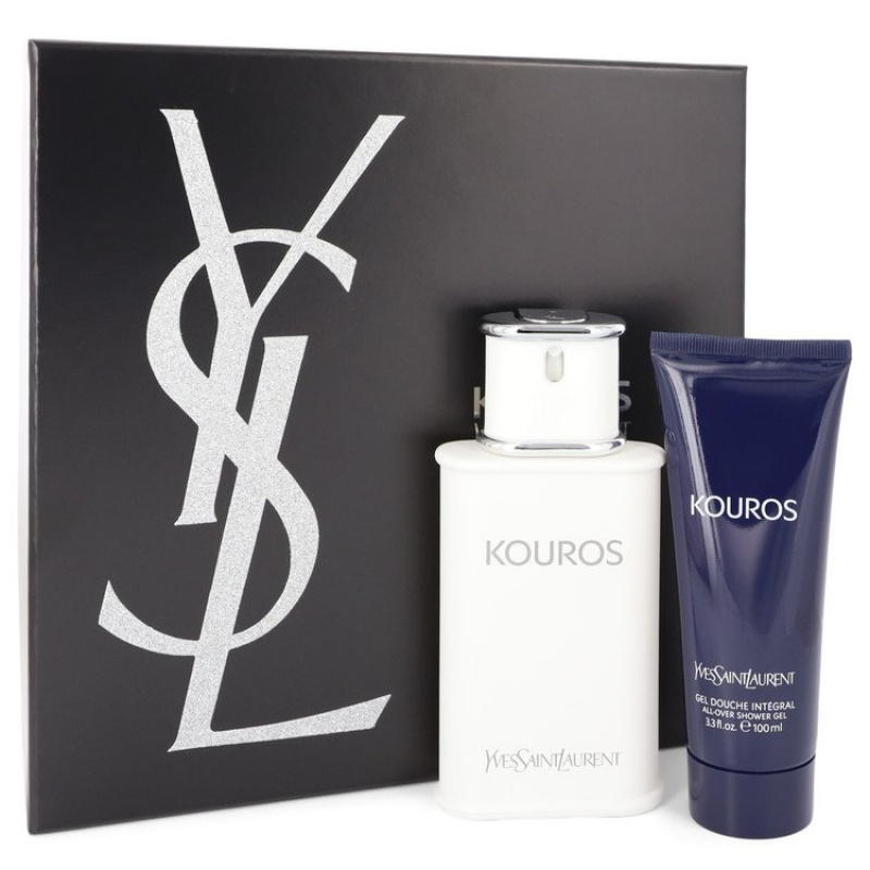 KOUROS by Yves Saint Laurent Gift Set -- 3.3 oz Eau De Toilette Spray + 3.3 oz Shower Gel