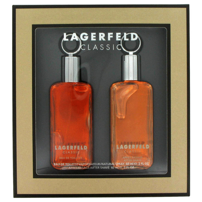 LAGERFELD by Karl Lagerfeld Gift Set -- 2 oz Eau De Toilette Spray + 2 oz After Shave