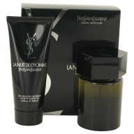 La Nuit De L'Homme Gift Set -- 3.3 oz Eau De Toilette Spray +3.3 oz All Over Shower Gel