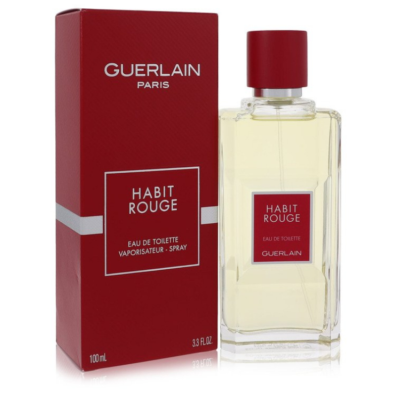 HABIT ROUGE by Guerlain Cologne / Eau De Toilette Spray 3.4 oz