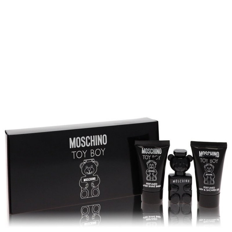 Moschino Toy Boy Gift Set -- .17 oz Mini EDP + .8 oz Shower Gel + .8 oz After Shave Balm