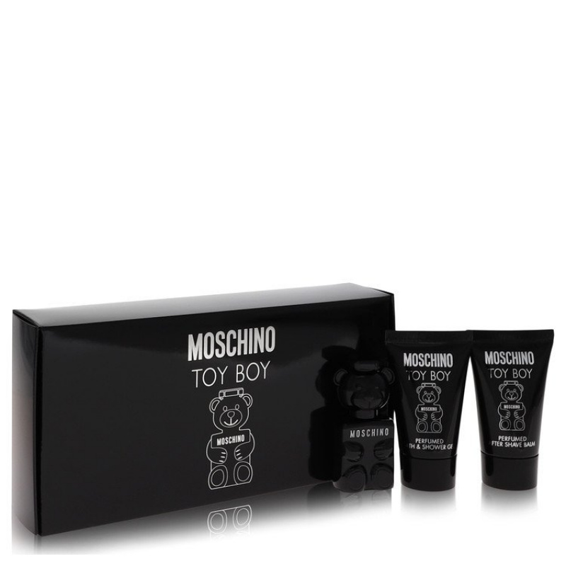 Moschino Toy Boy Gift Set -- .17 oz Mini EDP + .8 oz Shower Gel + .8 oz After Shave Balm