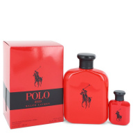 Polo Red by Ralph Lauren Gift Set -- 4.2 oz Eau De Toilette Spray + 0.5 oz Mini EDT
