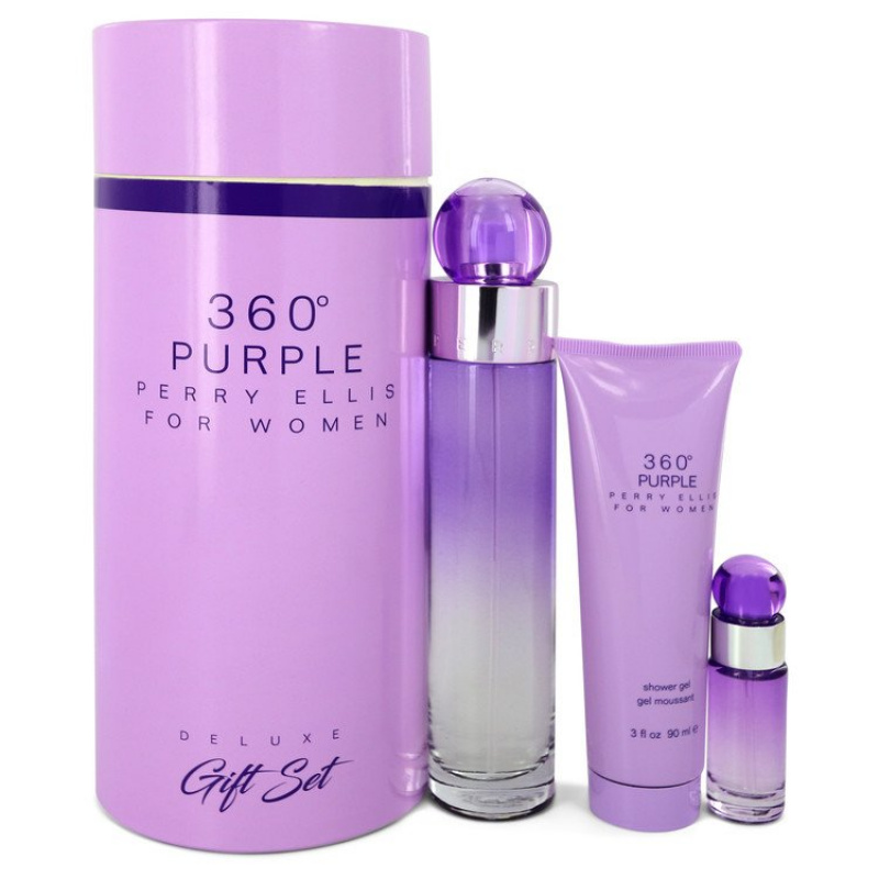 Gift Set -- 3.4 oz Eau De Parfum Spray + .25 oz Mini EDP Spray + 3 oz Shower Gel