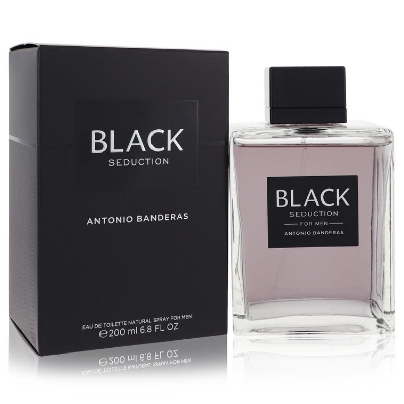 Seduction In Black by Antonio Banderas Eau De Toilette Spray 6.8 oz