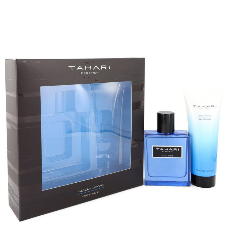 Tahari Aqua Wave by Tahari Gift Set -- 3.4 oz Eau De Toilette Spray + 3.4 oz Shower Gel