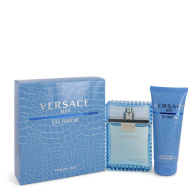 Versace Man by Versace Gift Set -- 3.3 oz Eau De Toilette Spray (Eau Frachie) + 3.3 oz Shower Gel
