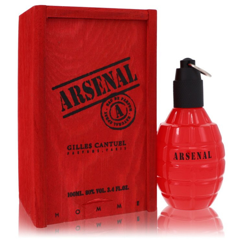 ARSENAL RED by Gilles Cantuel Eau De Parfum Spray (New) 3.4 oz