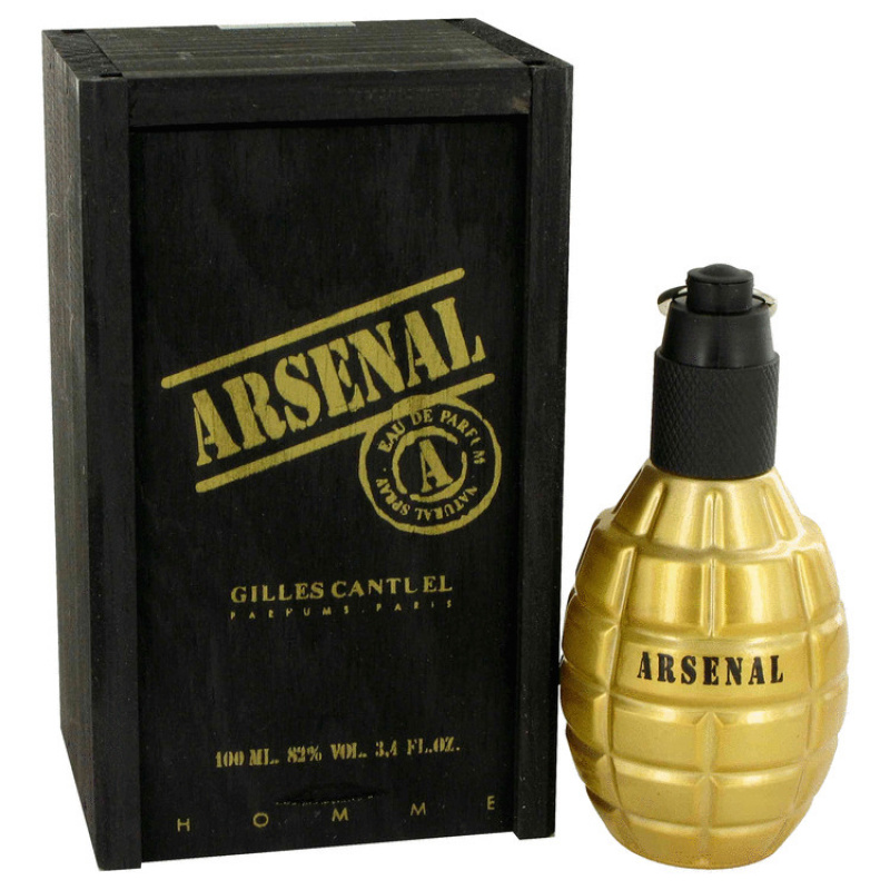 Arsenal Gold by Gilles Cantuel Eau De Parfum Spray 3.4 oz