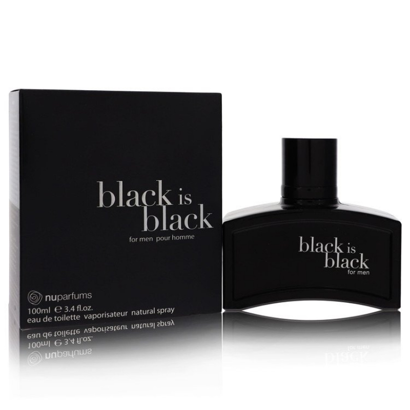 Black is Black by Nu Parfums Eau De Toilette Spray 3.4 oz