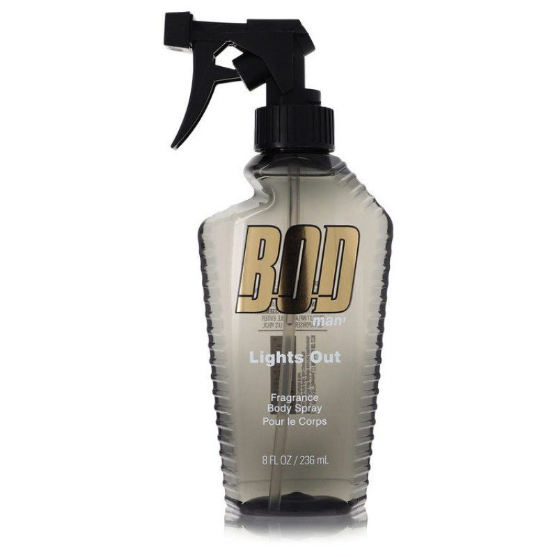 Bod Man Lights Out by Parfums De Coeur Body Spray 8 oz