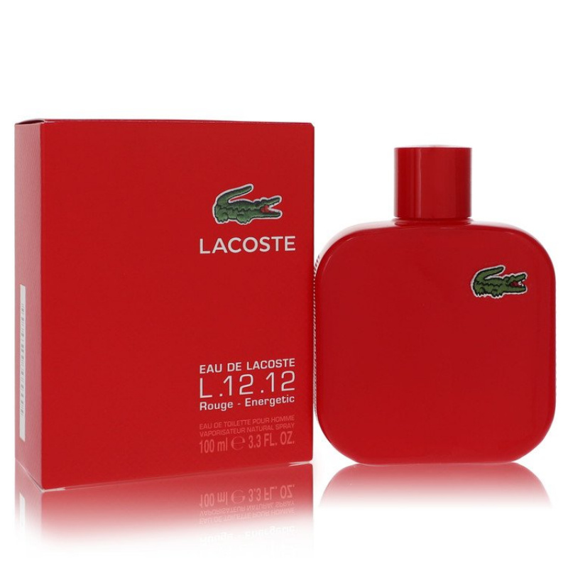 Lacoste Eau De Lacoste L.12.12 Rouge by Lacoste Eau De Toilette Spray 3.3 oz