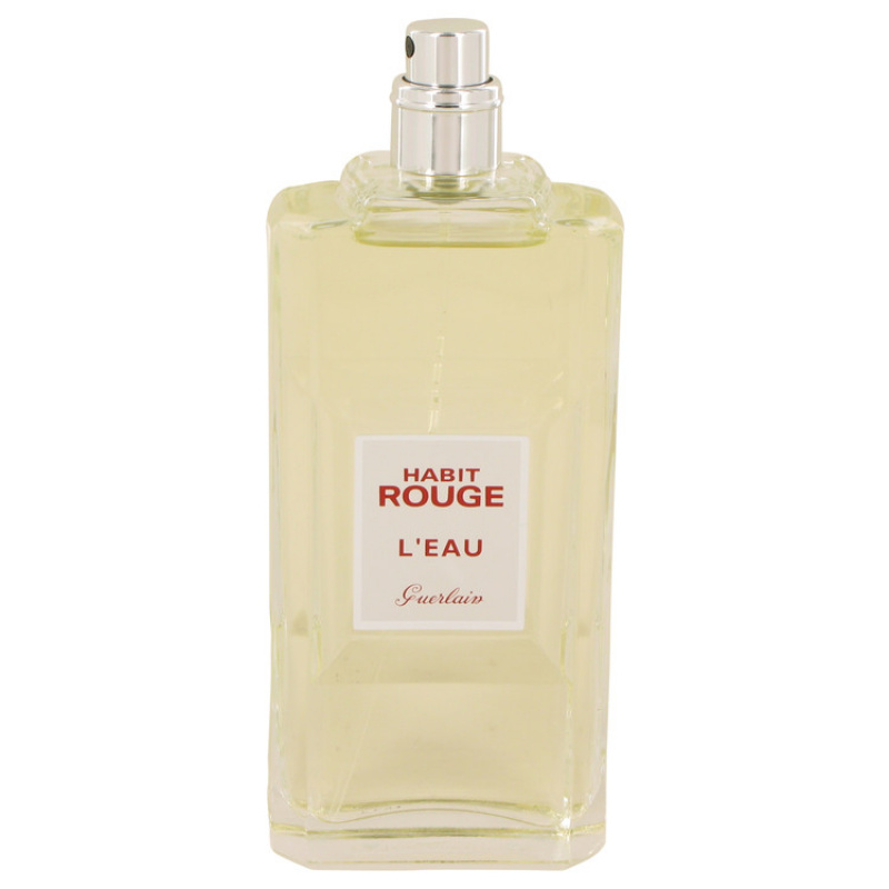 Habit Rouge L'eau by Guerlain Eau De Toilette Spray (Tester) 3.3 oz