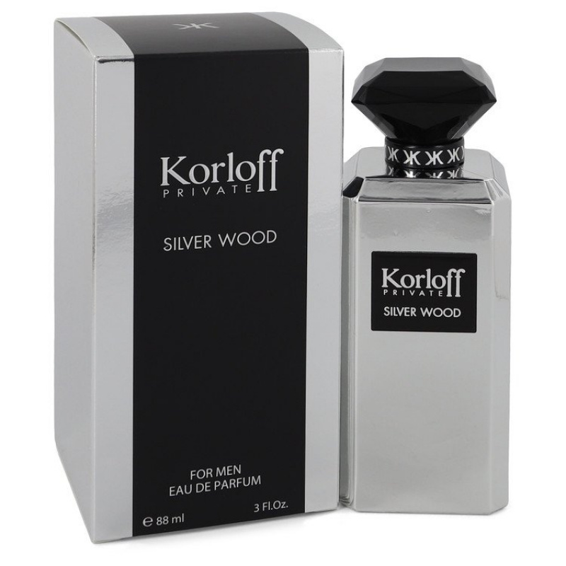 Korloff Silver Wood by Korloff Eau De Parfum Spray 3 oz