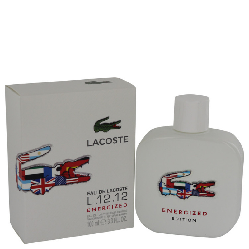 Lacoste Eau De Lacoste L.12.12 Energized by Lacoste Eau De Toilette Spray 3.3 oz