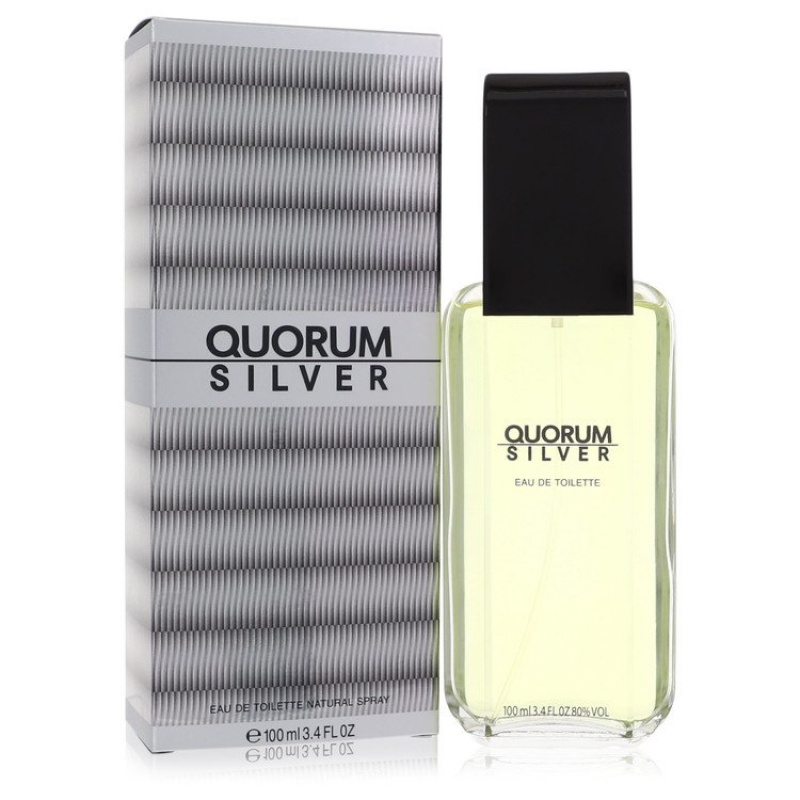 Quorum Silver by Puig Eau De Toilette Spray 3.4 oz