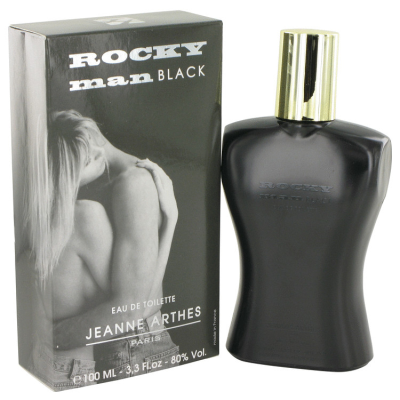 Rocky Man Black by Jeanne Arthes Eau De Toilette Spray 3.3 oz