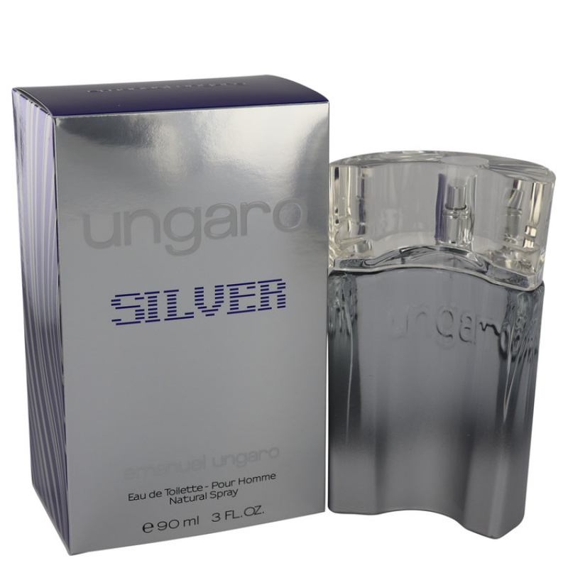 Ungaro Silver by Ungaro Eau De Toilette Spray 3 oz