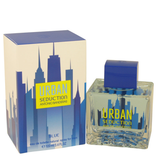 Urban Seduction Blue by Antonio Banderas Eau De Toilette Spray 3.4 oz