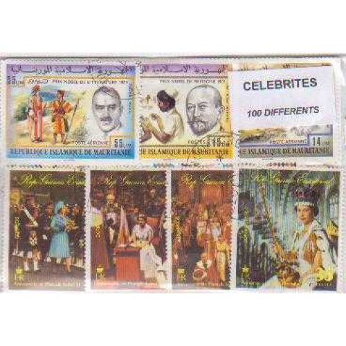 100 Celebrities All Different