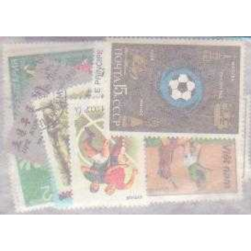 25 Soccer all different stamps