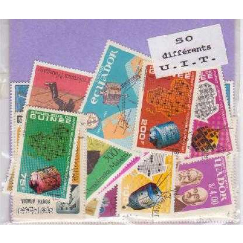 50 UIT all different stamps
