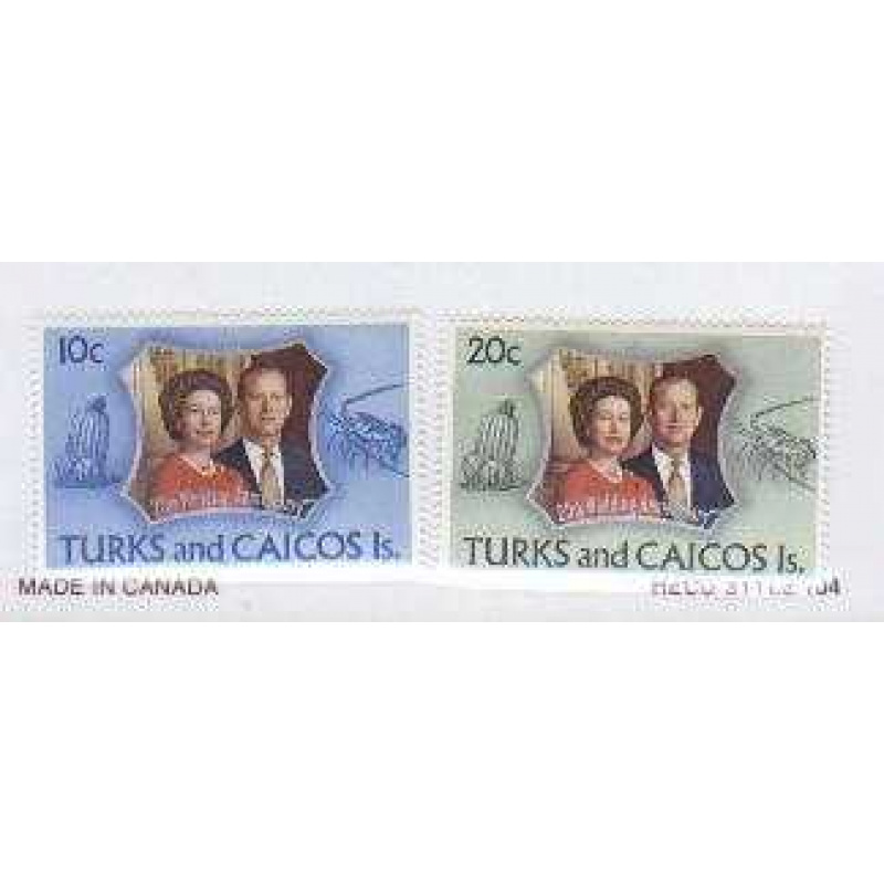 Turks-Caicos 257-58 MNH