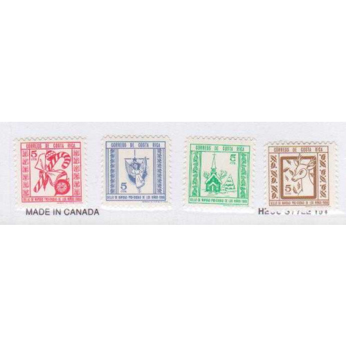 Costa Rica RA28-31 MNH