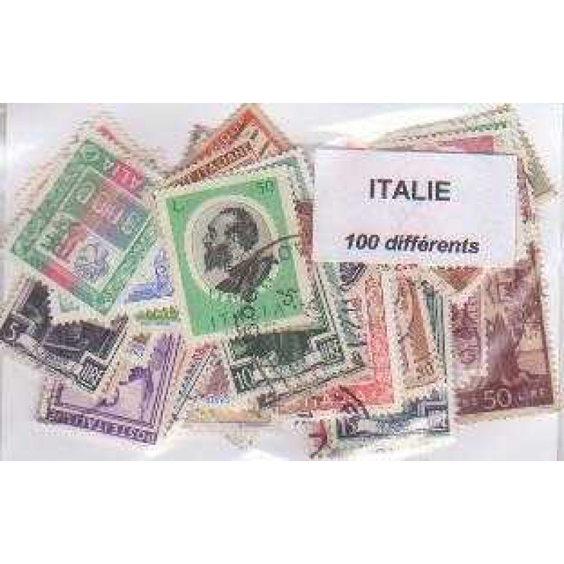 100 italy All Different Stamps