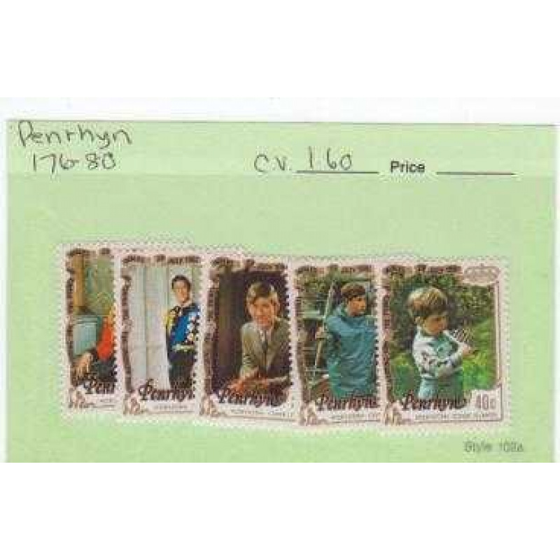 Penrhyn #176-80 MNH