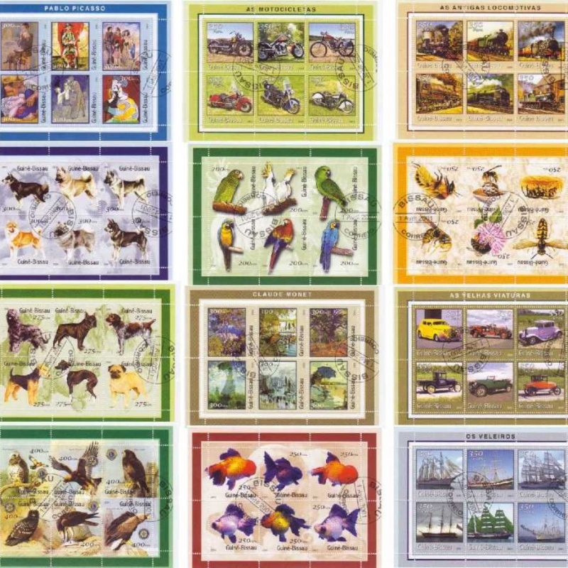 Guinea Bissau 12 topical sets